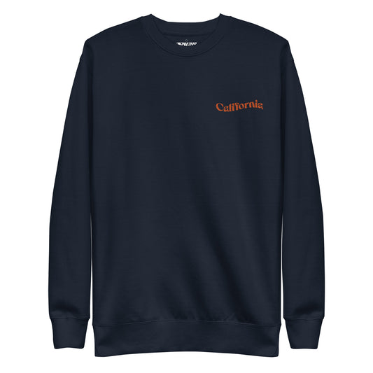 California Embroidered Fleece Crew