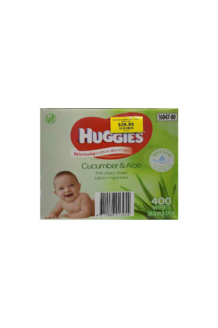 huggies cucumber and aloe wipes
