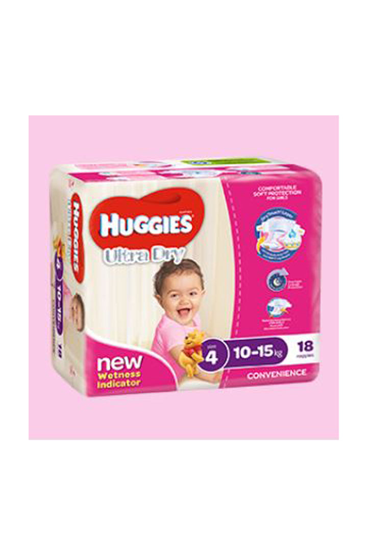 Huggies Ultra Dry Nappies Size 4 