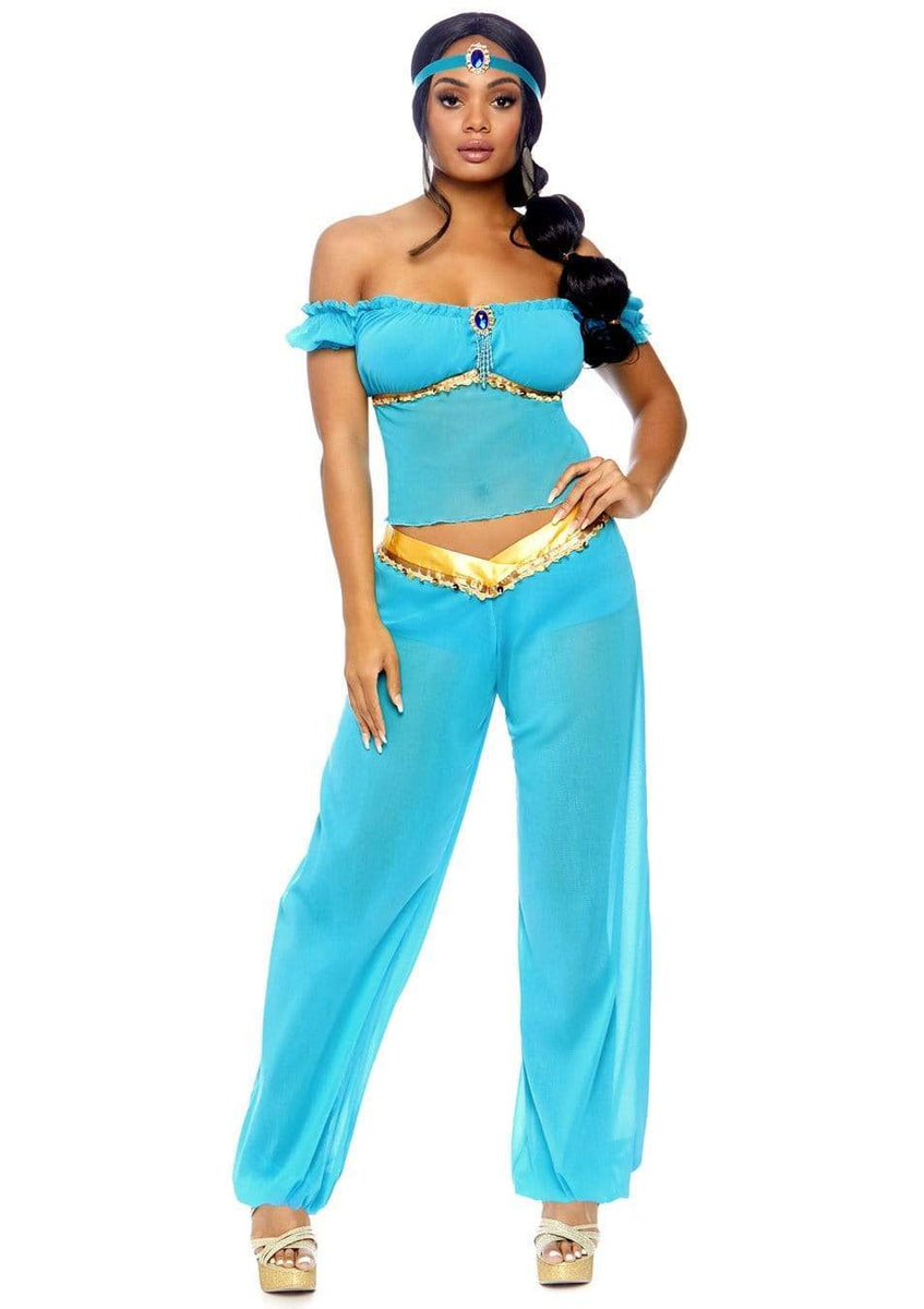 Arabian Belly Dancer Sexy Genie Princess Womens Costume Disguises 9443