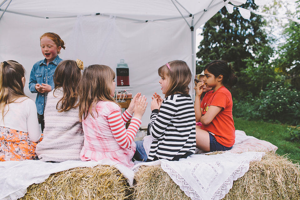 Hay Bale Party Seating