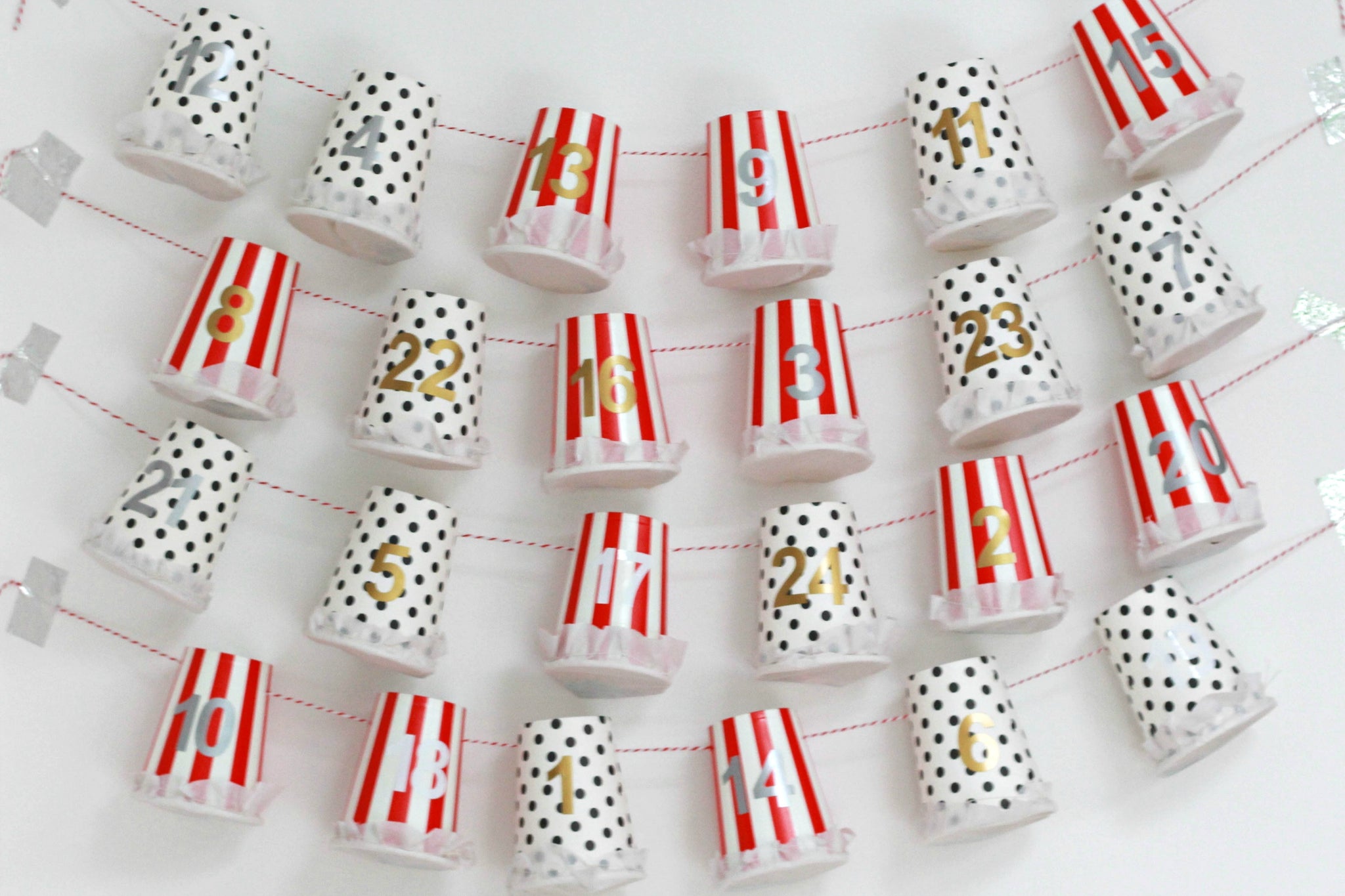 DIY Advent Calendar Tutorial with paper Cups