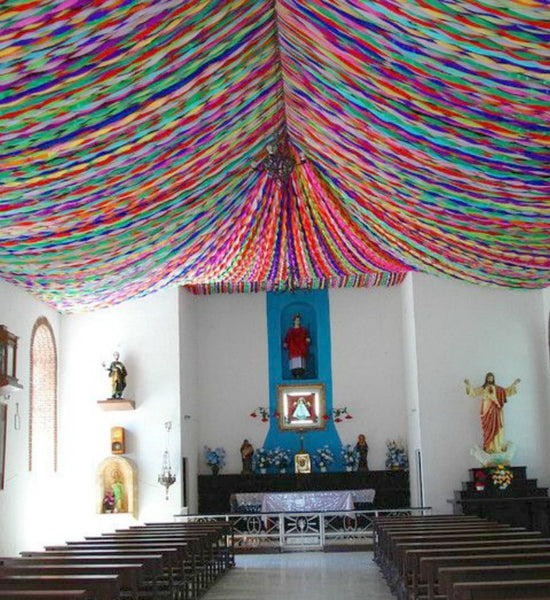 Crepe Paper Ceiling Canopy