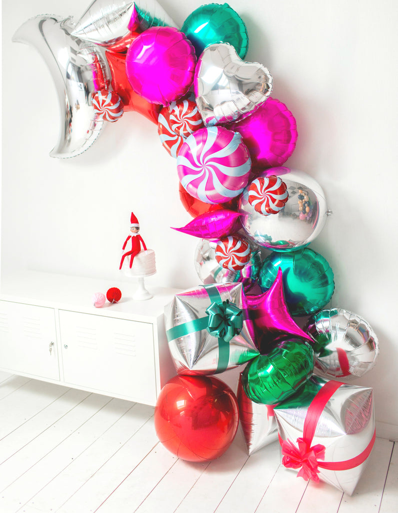 Christmas Balloon Wall Display