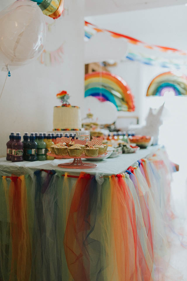Rainbow and unicorn Party