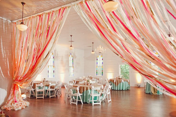 Crepe Paper Streamer Room Divider Curtain