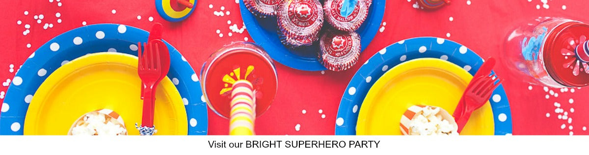 Bright Superhero Theme Party Ideas