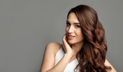 woman with voluminous wavy hair