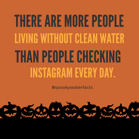 there are more people without water than checking instagram