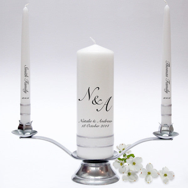 Initials Wedding Candle Taper Set Candles Online