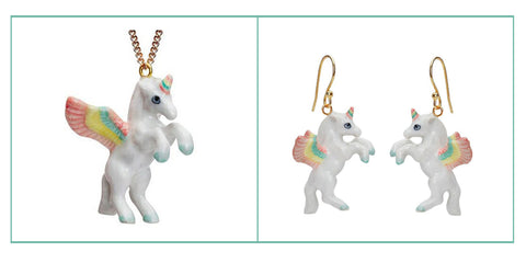 pastel unicorn necklace