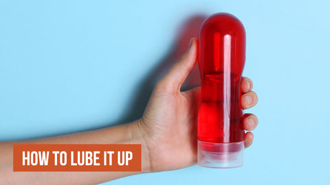 Woman holding lube