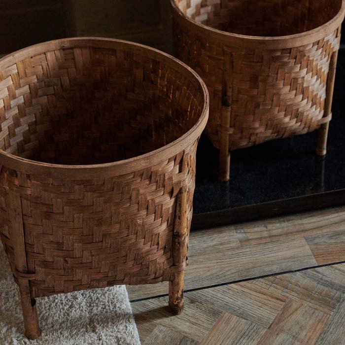 Wilder Bamboo Planters - Set of 3