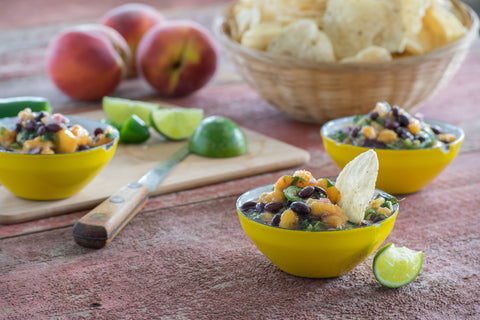 Peach Black Bean Salsa