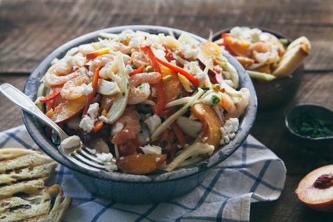 Peach Shrimp Salad