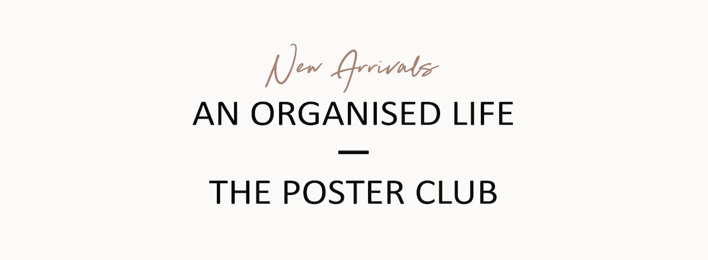 An Organised Life - The Poster Club - Paper Plane - Mt Maunganui Stockist