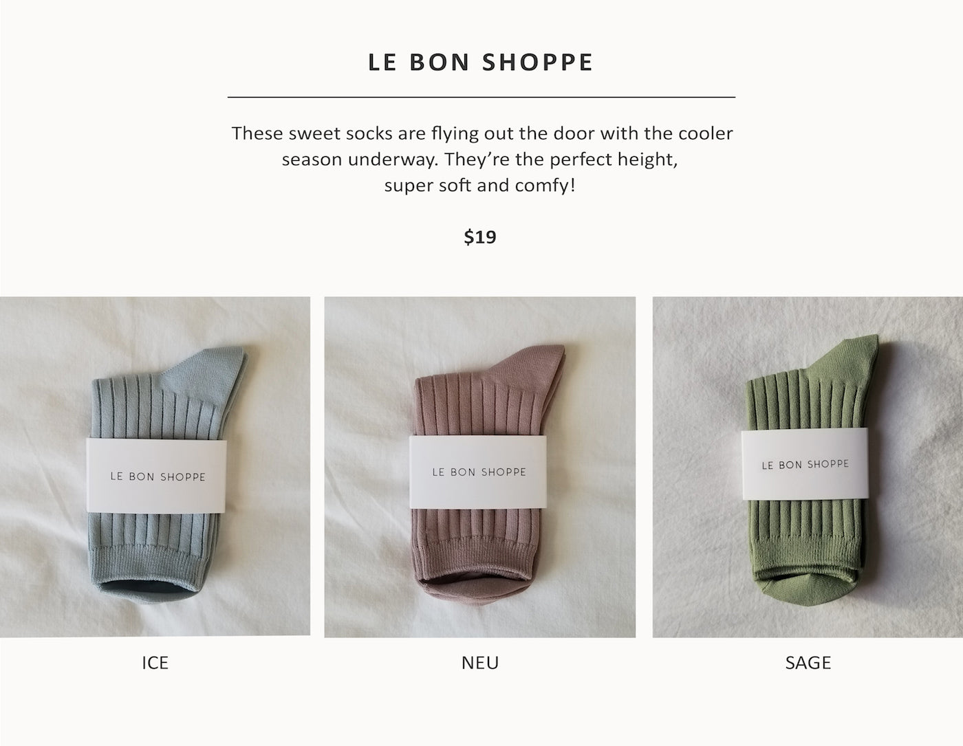 Your April Faves  - Homeware – Paper Plane Store – Mount Maunganui  - Le Bon Shoppe Socks