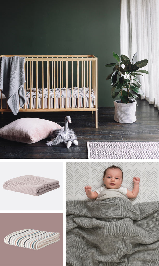 Città - AW17 - Baby Cot Blankets & Ollie the Ostrich Soft Toy