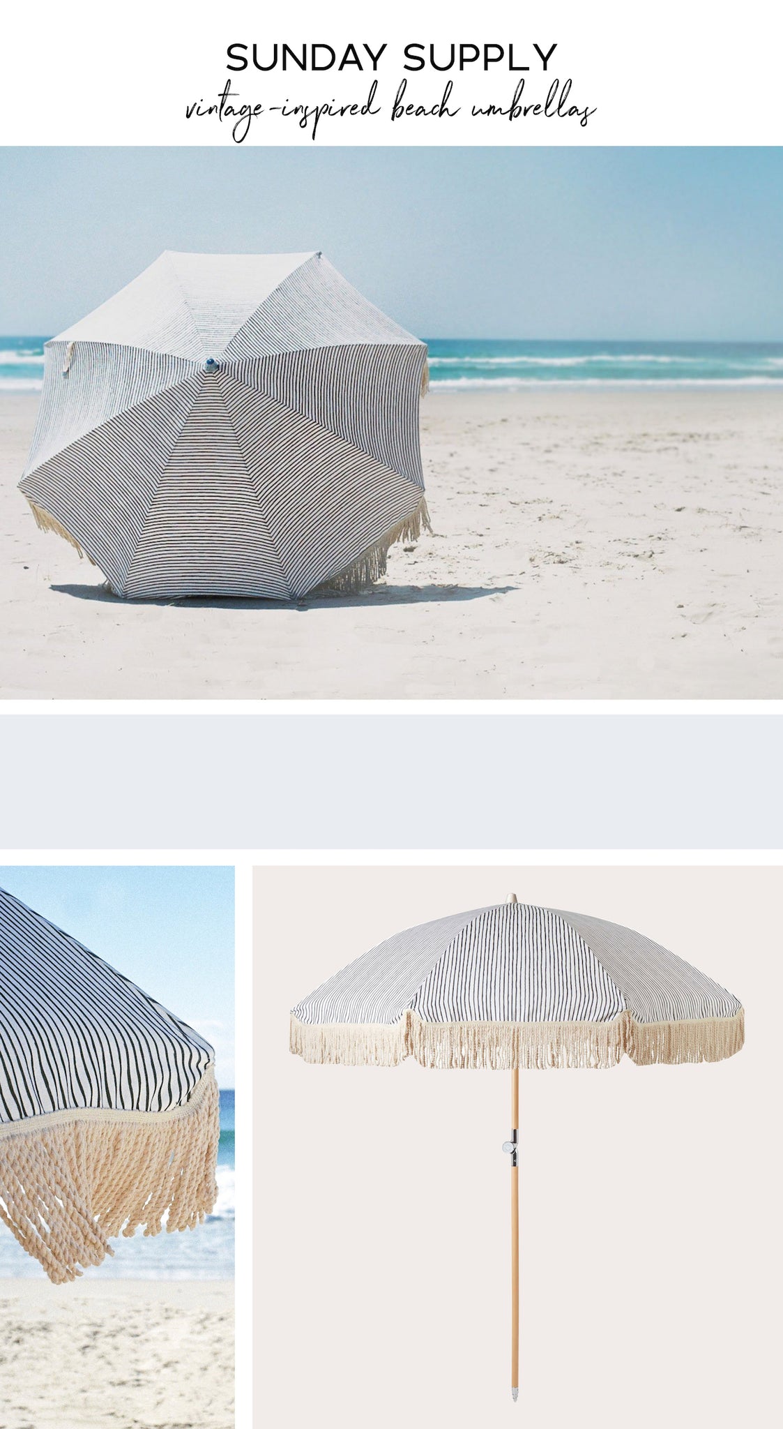 Sunday Supply Beach Umbrellas | Buy now, Pay Later!