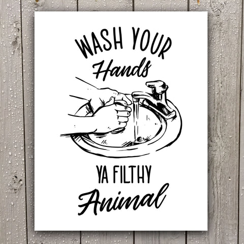 Wash your hand signs -Funny bathroom signs for modern 5th