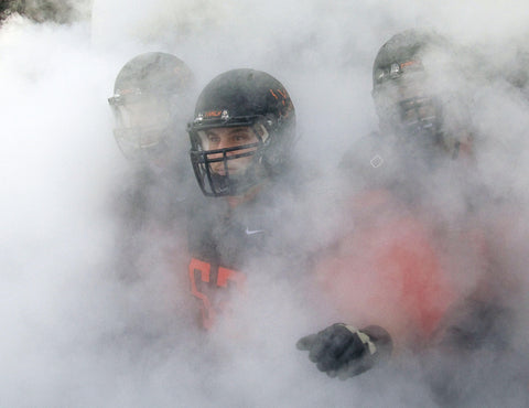 High School Football Team Tunnel CO2 Smoke Cannons