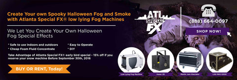 Rent Fog Machine Ground Fog or Low Fog For Special Effects