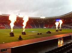 Pyro Flames Football Sporting Events