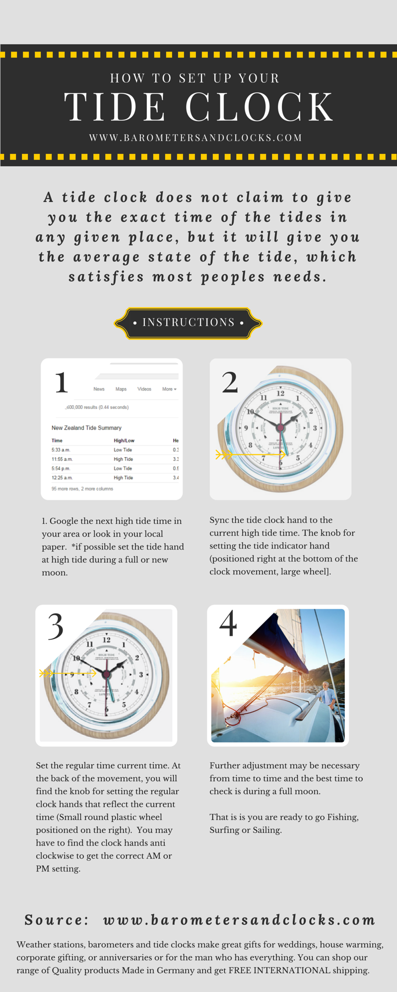 tide clock infographic