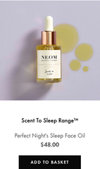 perfect night's sleep face oil