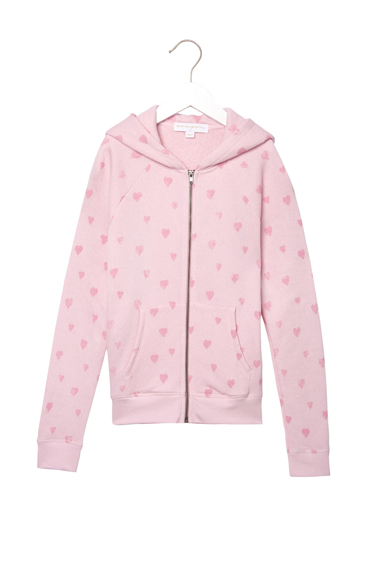 pink heart hoodie