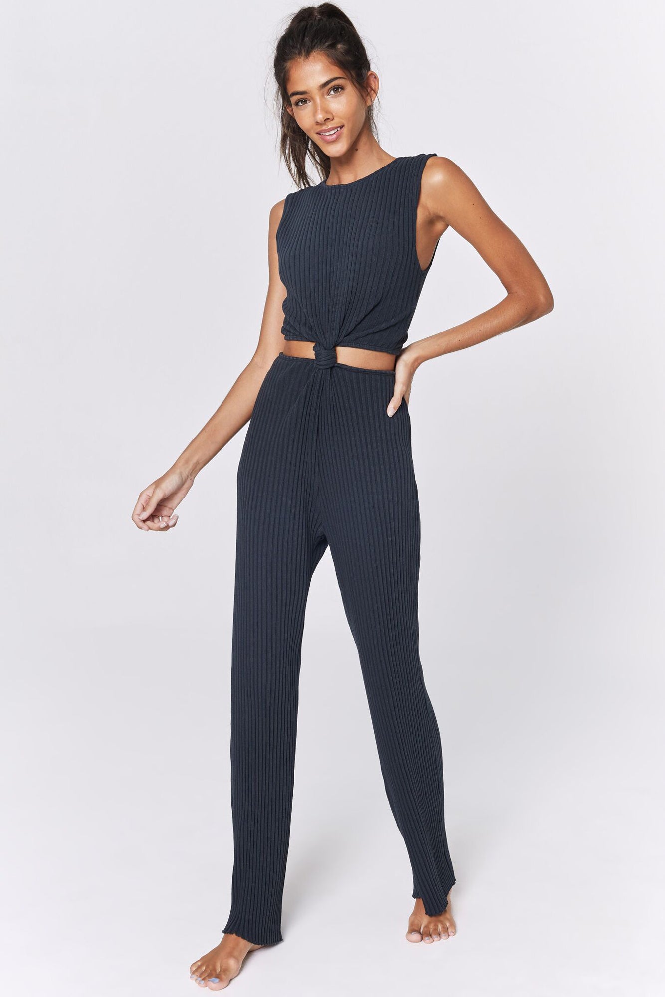 isa rib jumpsuit