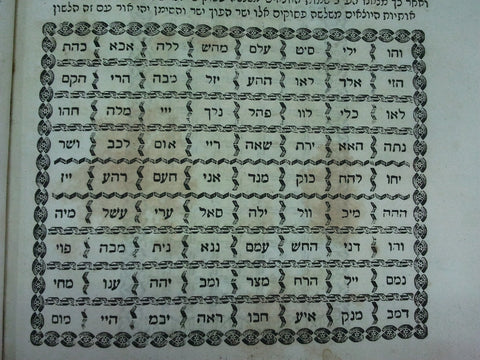 The 72 Names  in The Zohar, Livorno 1856   (click image to enlarge)