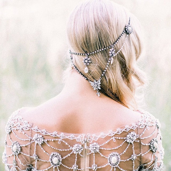 bridal headpieces bohemian bling