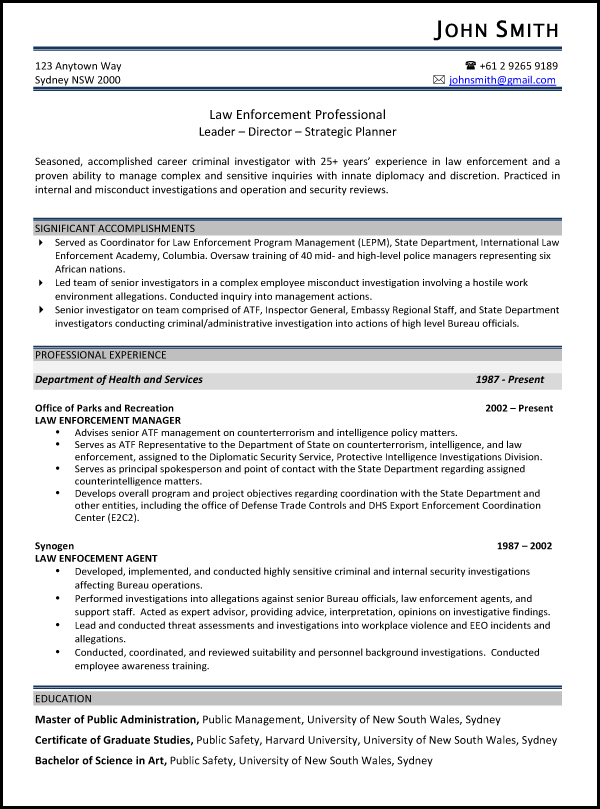 Best australian resume format