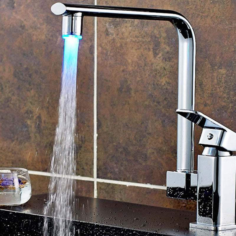 Led Faucet Light Temperature Sensor Rgb Glow Water Shower Head