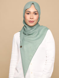 Herringbone Voile Tri Scarf - Sage