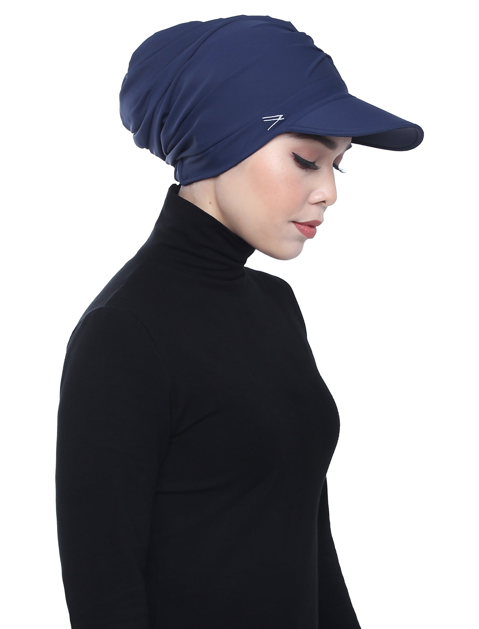 Aqua Sol Turban Cap - Navy