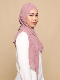 Lux Turban Chiffon Shawl - Mauve