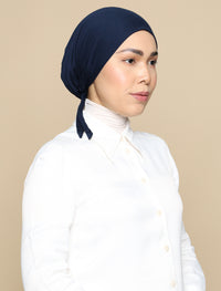 Bonnet Soft Jersey Underscarf - Navy