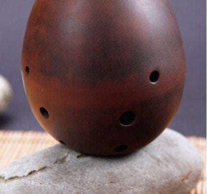 上質な中国陶土笛古代塤楽器梨状オカリナ8穴販売