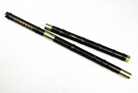 Buy Master Made Chinese Black Sandalwood Flute Xiao Instrument 3 Sections With Case