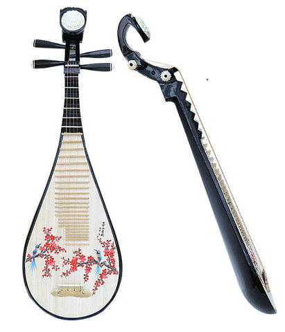 精巧な旅行サイズの中国硬木琵琶楽器中国リュートアクセサリー付販売