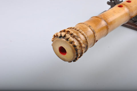 Buy Master Made Aged Bamboo Japanese Shakuhachi with Inner Painting Tang Style Mouthpiece