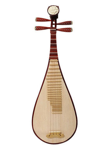 上質な旅行サイズの中国紅檀製琵琶楽器中国リュートアクセサリー付販売