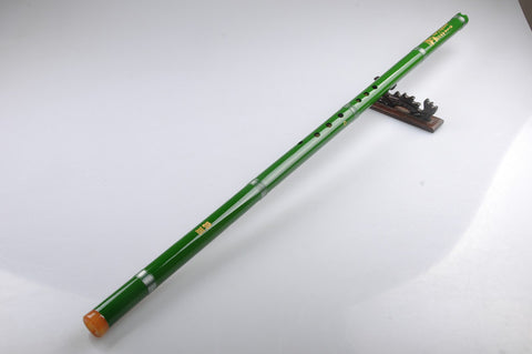 Study Level Green Color Purple Bamboo Flute Xiao Instrument Chinese Shakuhachi One Section