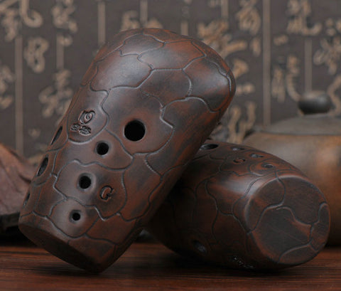 プロな中国笛古代塤楽器石斧状オカリナ10穴販売
