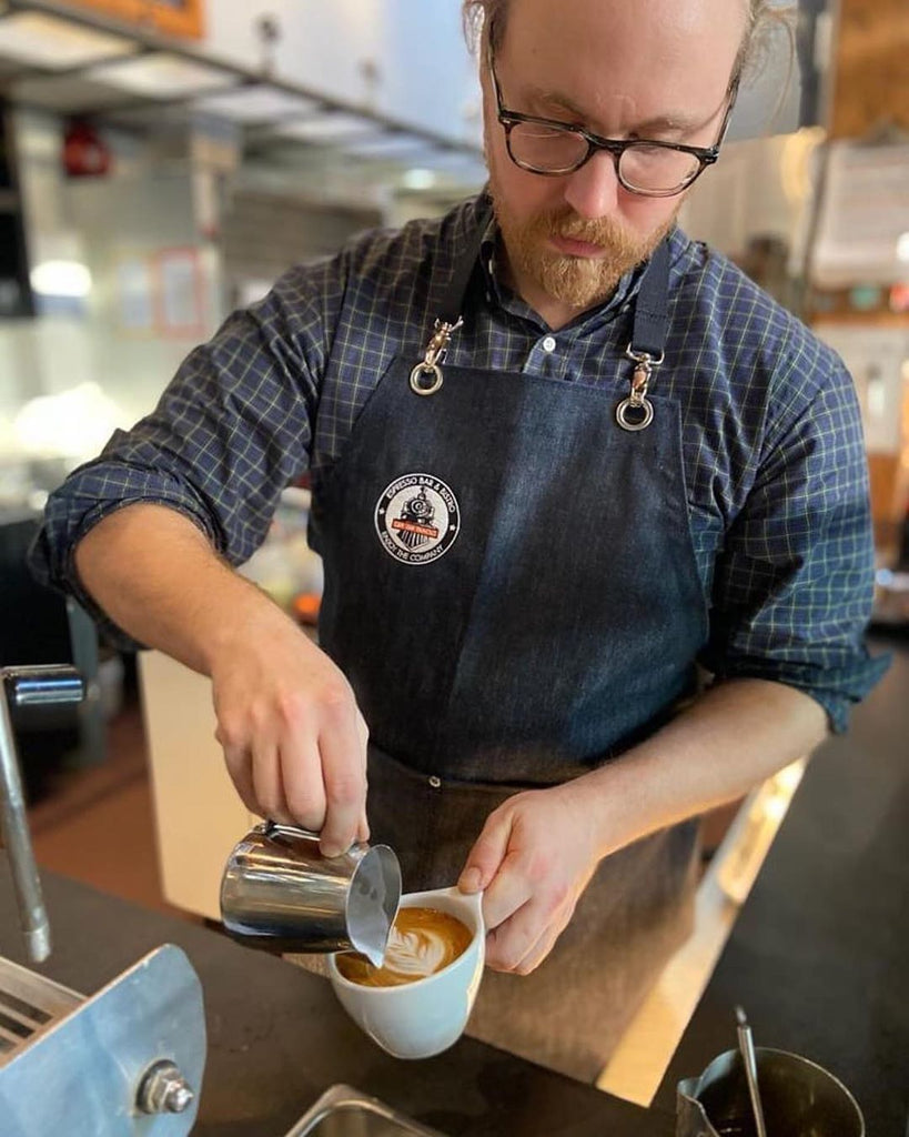 Custom branded barista apron