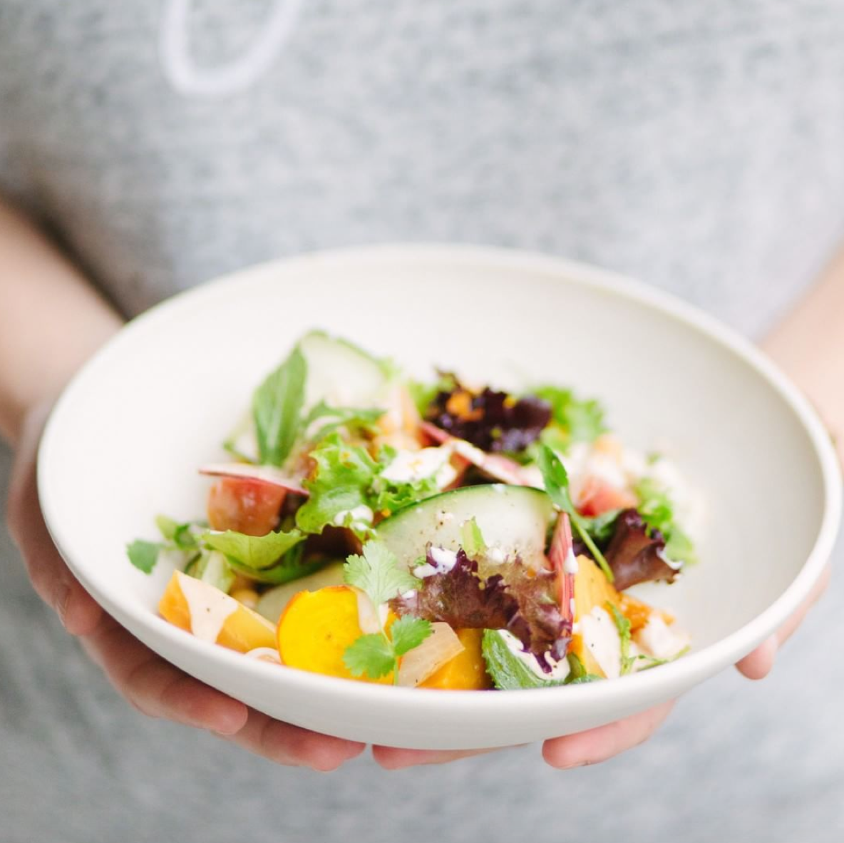 Salad at Field and Social who wears Search and Rescue Denim Co Aprons