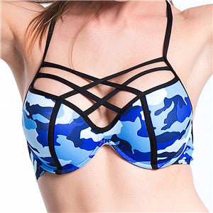 camouflage push up bikini