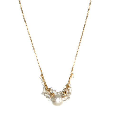Australian White Pearl Gold Necklace